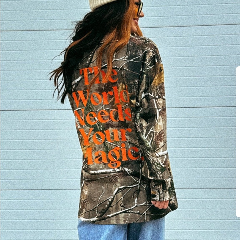 Dresses in Lala the world needs your magic in camo